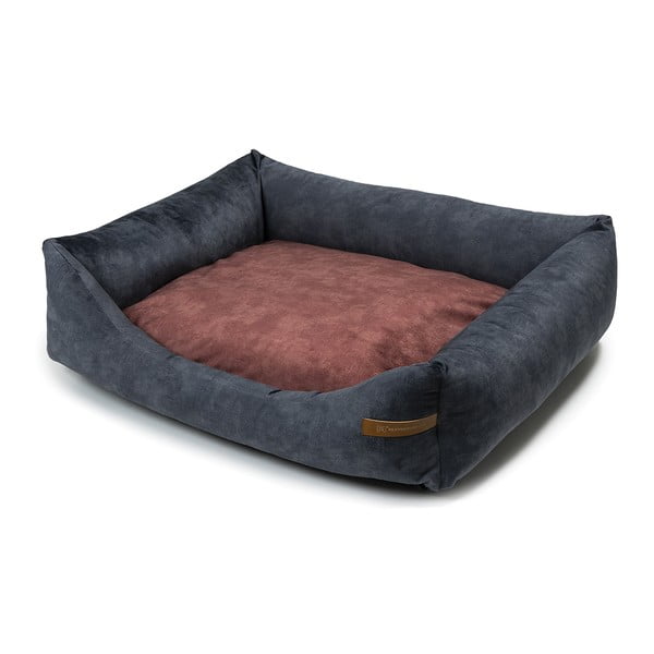Bordo/tumši pelēka mājdzīvnieku gulta suņiem 65x75 cm SoftBED Eco M – Rexproduct