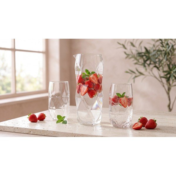Stikla karafe 1 l Geo – Vialli Design-image-4