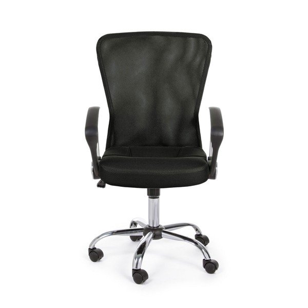 Melns polsterēts biroja krēsls Brisbane – Yes Everyday-image-1