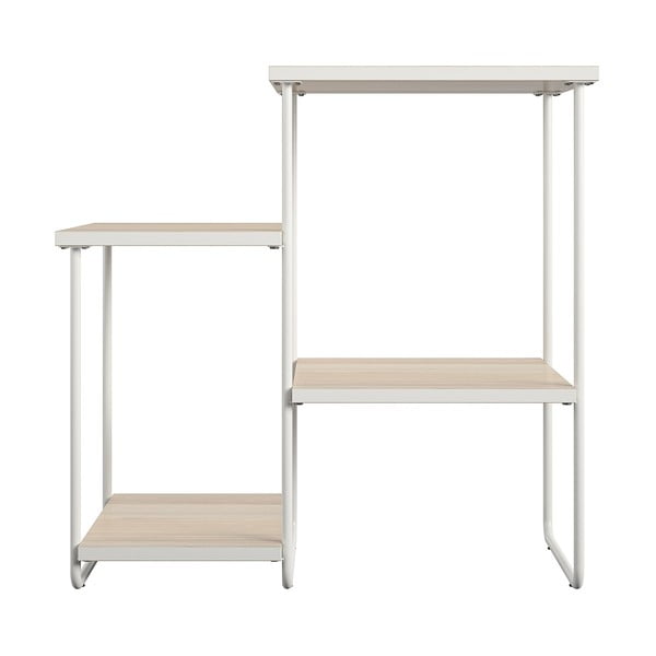 Balts/dabīga toņa konsoles galds ar oškoka imitācijas galda virsmu 35x67 cm Dante – Støraa-image-3