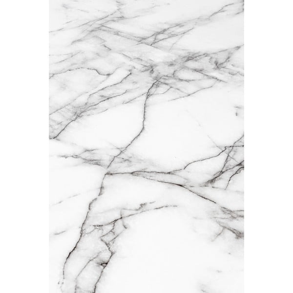Apaļš ēdamgalds ar marmora imitācijas galda virsmu ø 110 cm Floris – White Label-image-3
