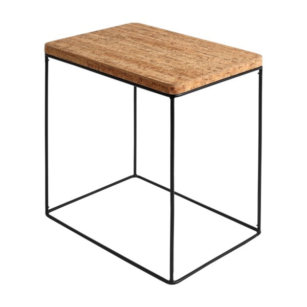 Saliekamais galds ar korķa virsmu un melnu konstrukciju Custom Form Estimo, platums 34 cm