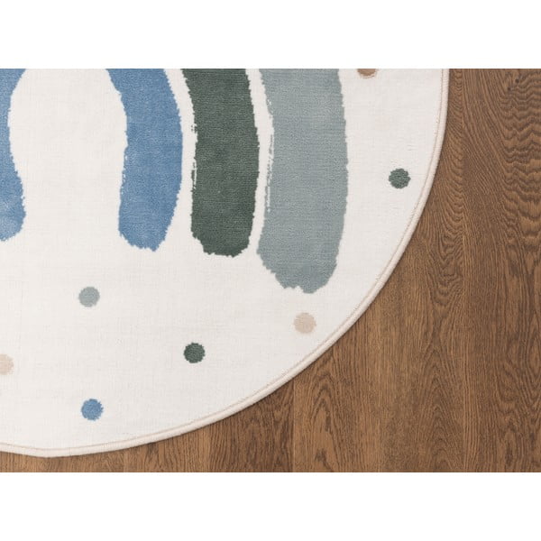 Zaļš/ziloņkaula krāsas bērnu paklājs ø100 cm Joyful Mint – FD-image-3