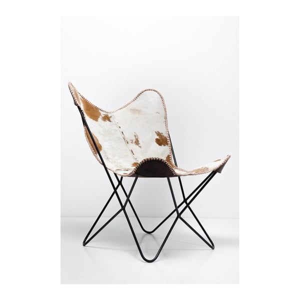 2 ādas krēslu komplekts Kare Design Butterfly Fur
