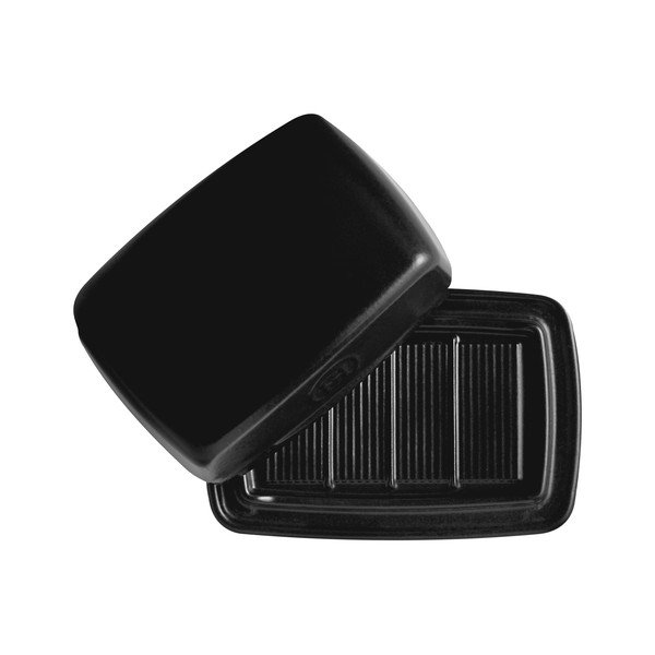 Melns keramikas sviesta trauks – Emile Henry-image-1