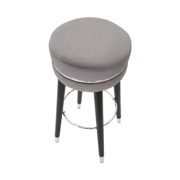 Pelēka polsterēta bāra taburete (sēdekļa augstums 74 cm) Paris – Mauro Ferretti-image-2