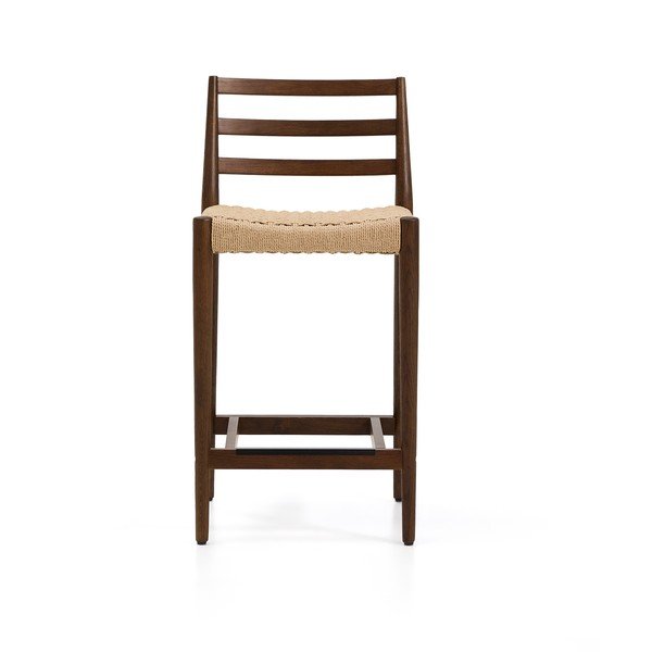 Brūns/dabīga toņa ozola masīvkoka bāra krēsls (sēdekļa augstums 65 cm) Analy – Kave Home-image-2