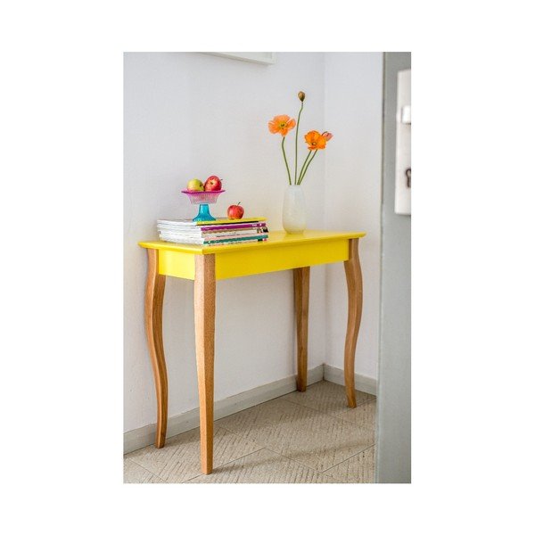 Dzeltens Ragaba konsoles kafijas galdiņš, garums 105 cm-image-1