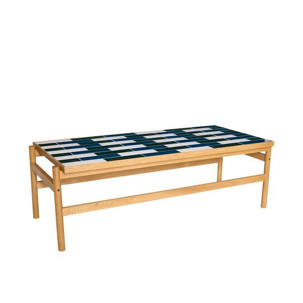 Melnbalts/dabīga toņa žurnālgaldiņš ar ozolkoka imitāciju 61x132 cm Motif – Hübsch-image-2
