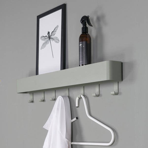 Dūmakaini zaļš metāla sienas pakaramais ar plauktu 72 cm Dax Play – Spinder Design-image-4