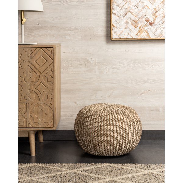 Brūns pufs Kave Home Shore-image-3