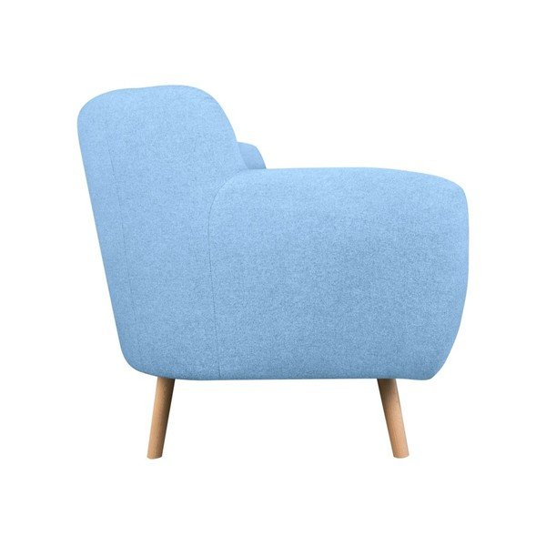 Gaiši zils divvietīgs dīvāns Kooko Home Pop-image-3