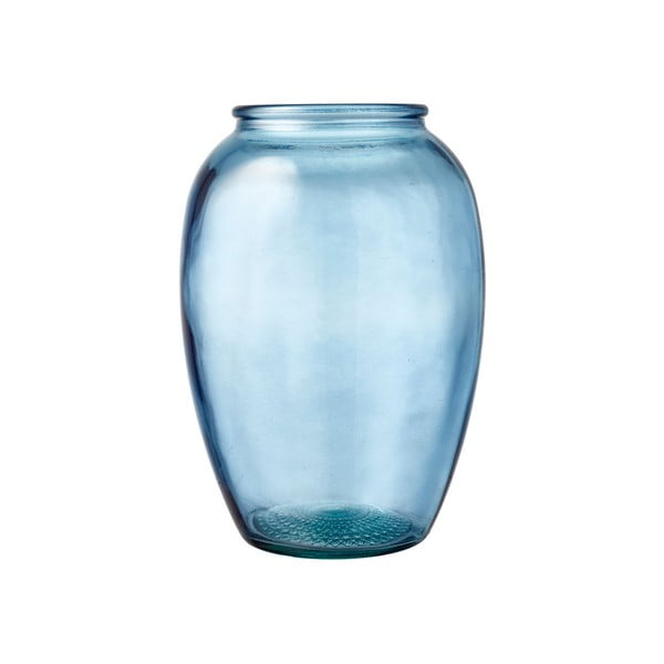 Zila stikla vāze Bitz Kusintha, ø 17,5 cm