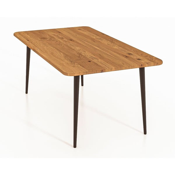 Dabīga toņa ozolkoka žurnālgaldiņš 90x90 cm Kula – The Beds-image-3