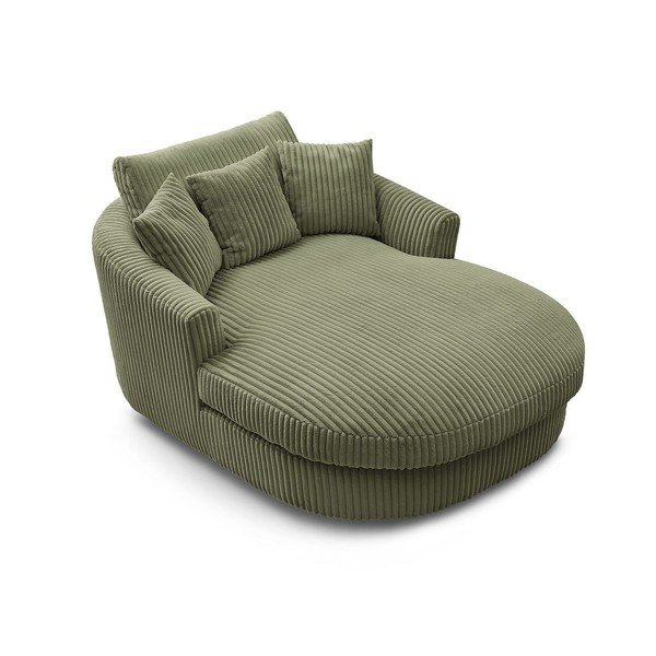 Zaļš velveta atpūtas krēsls Belem – Bobochic Paris-image-4