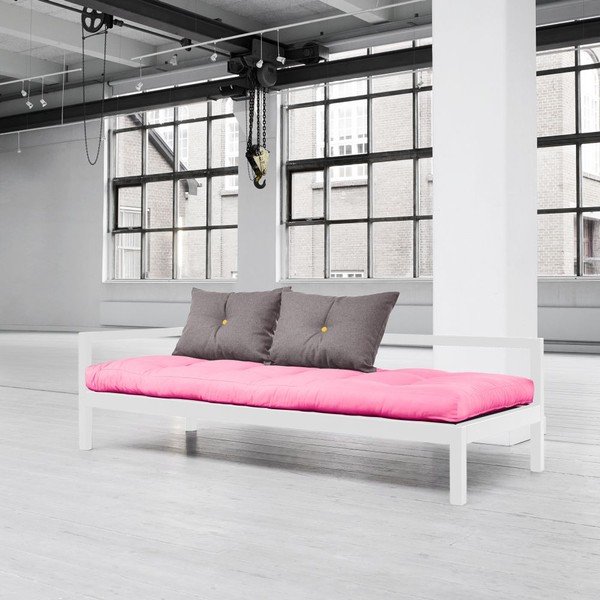 Daudzfunkcionāls dīvāns Karup Soul Cool Gray/Magenta/Amarillo-image-1