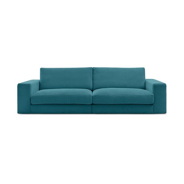 Zils velveta dīvāns 274 cm Leonard – Bobochic Paris