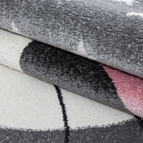 Rozā/pelēks bērnu paklājs 80x150 cm Kids – Ayyildiz Carpets-image-2