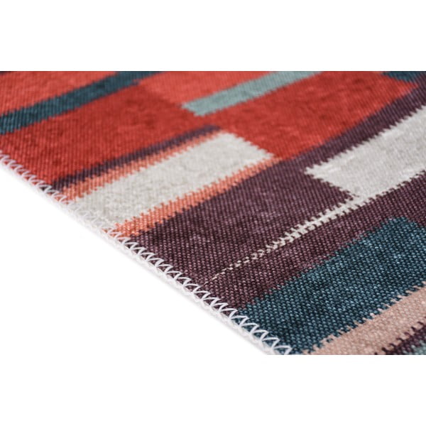 Sarkans mazgājams celiņa paklājs 80x200 cm Blocks of Fun – Vitaus-image-2