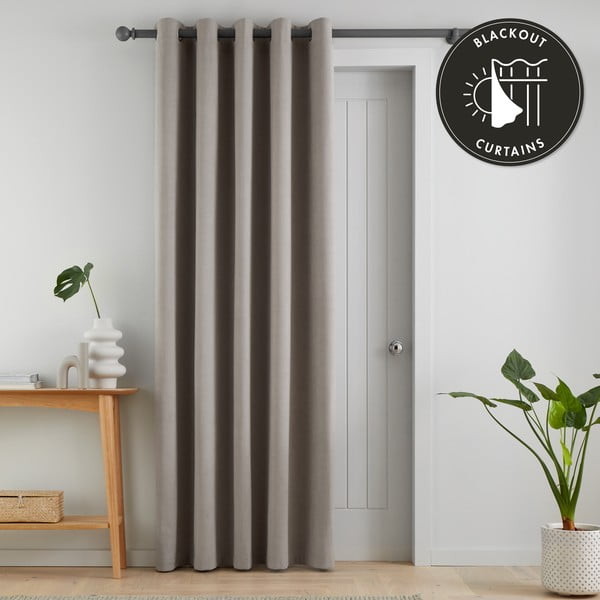Pelēks gaismu necaurlaidīgs aizkars durvīm 117x213 cm Wilson – Catherine Lansfield-image-4