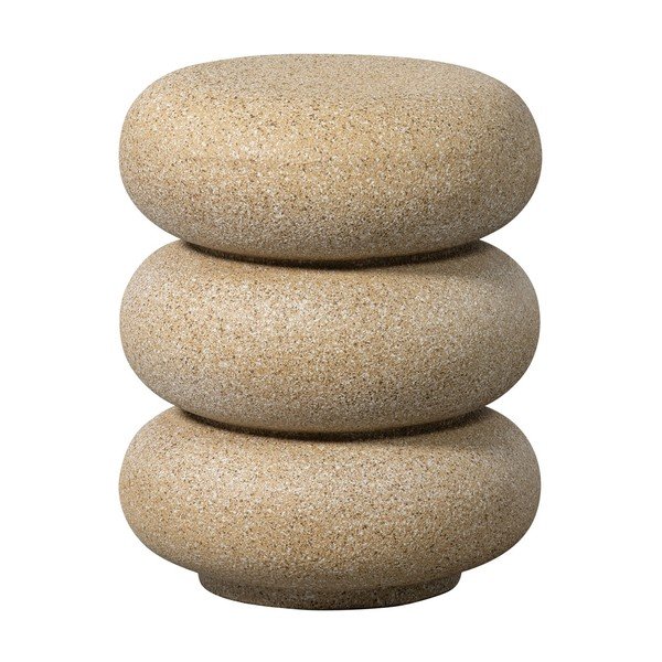 Apaļš dārza galdiņš ar akmens imitāciju ø 40 cm Laurel – WOOOD