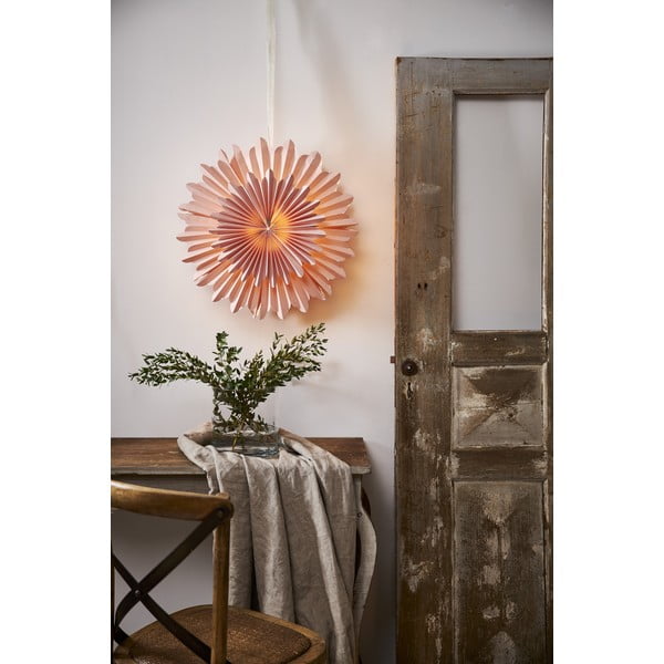 Rozā Ziemassvētku gaismas rotājums ø 50 cm Crystal – Star Trading-image-4