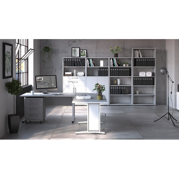 Balta modulārās plauktu sistēmas daļa 84x105 cm Prima – Tvilum-image-1