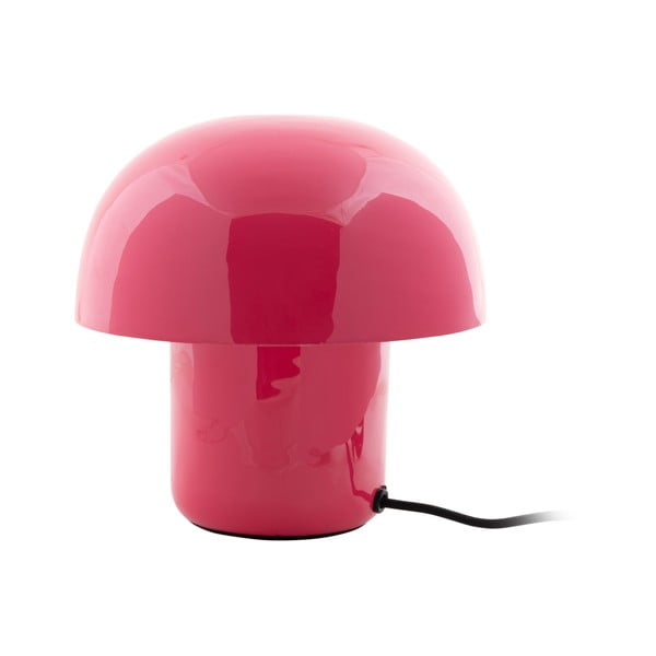 Rozā galda lampa ar metāla abažūru (augstums 20 cm) Fat Mushroom – Leitmotiv