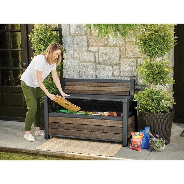 Tumši brūns plastmasas dārza sols Deco – Keter-image-4