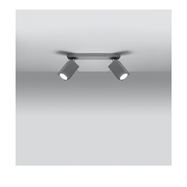 Pelēka prožektora tipa lampa 6x30 cm Toscana – Sollux-image-2