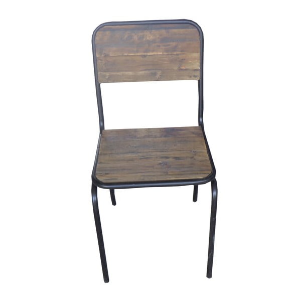 Brūns egles masīvkoka pusdienu krēsls Industrial – Antic Line-image-1