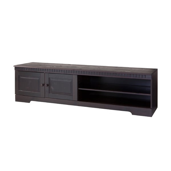 Brūns priedes masīvkoka TV galdiņš 45x44 cm Cubrix – Støraa