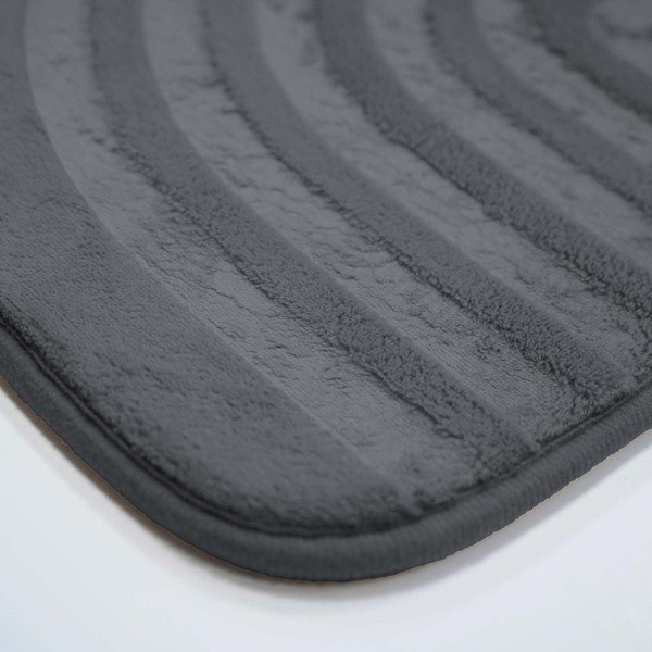 Antracīta pelēks vannas istabas paklājiņš 45x75 cm Allure – douceur d'intérieur-image-3