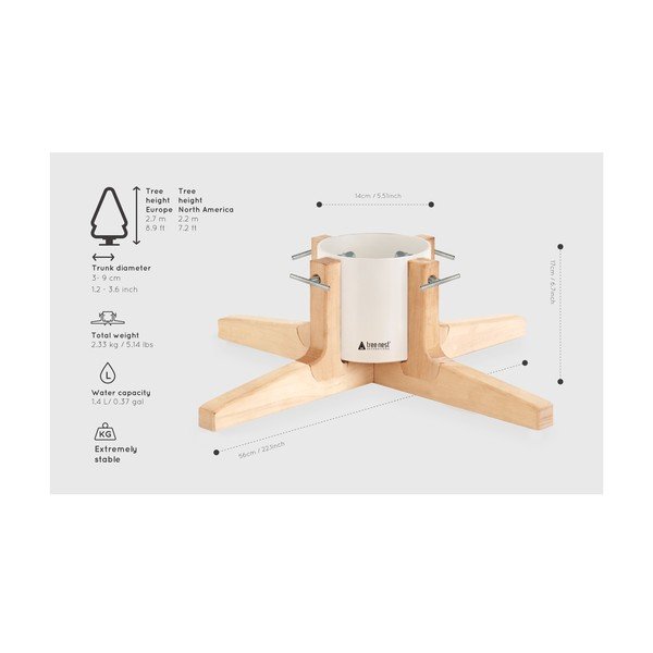 Ziemassvētku eglītes statīvs Tree Nest Rustic-image-2