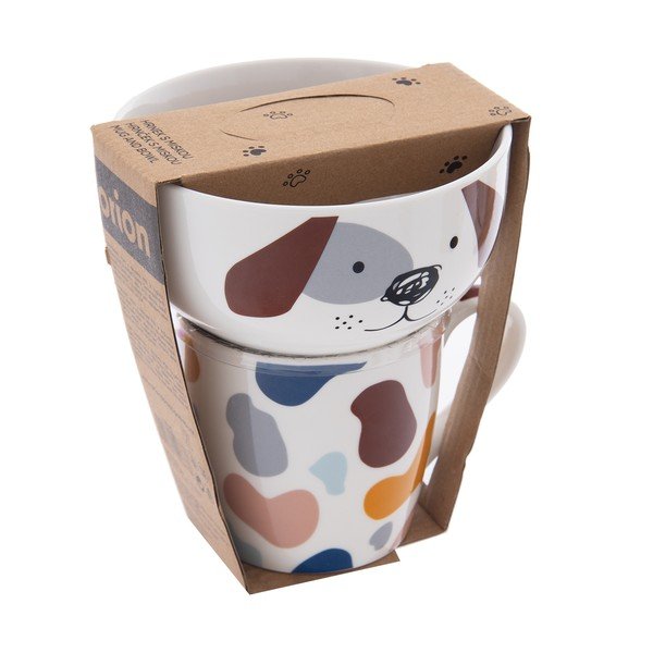 Porcelāna krūzes un bļodas komplekts (2 gab.) 350 ml – Orion-image-4