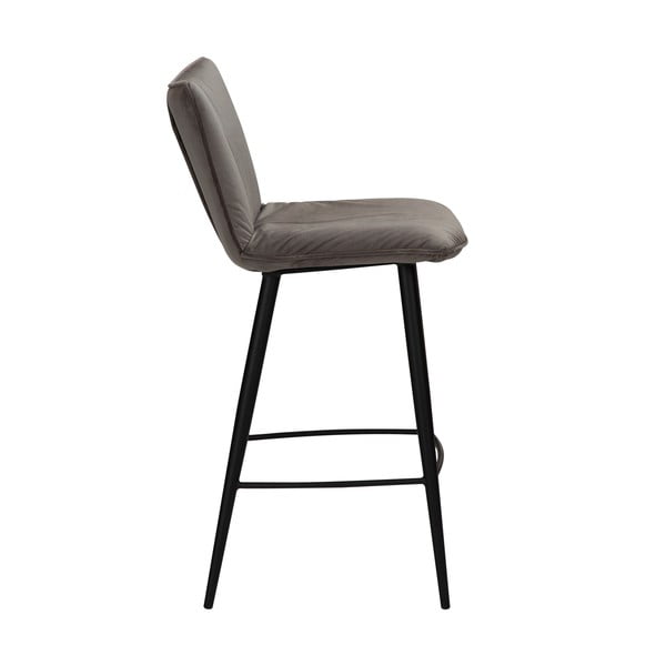 Pelēks samta bāra krēsls DAN-FORM Denmark Join, augstums 93 cm-image-3