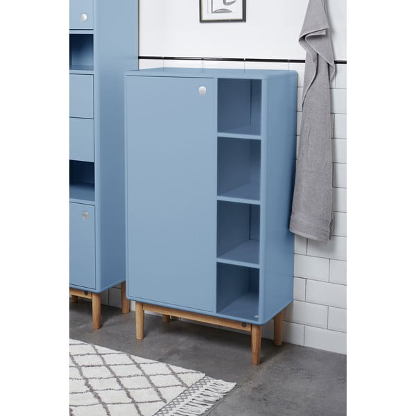 Gaiši zils augsts/piekarams vannas istabas skapis 66x100 cm Color Bath – Tom Tailor-image-1