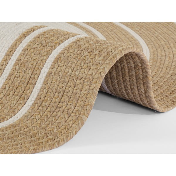 Apaļš āra paklājs dabīgā tonī ø 150 cm – NORTHRUGS-image-4