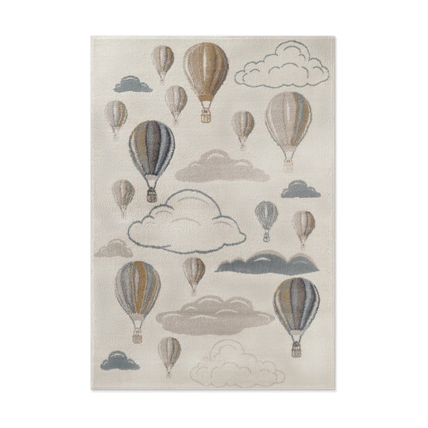 Krēmkrāsas bērnu paklājs 160x235 cm Hot Air Balloon – Hanse Home