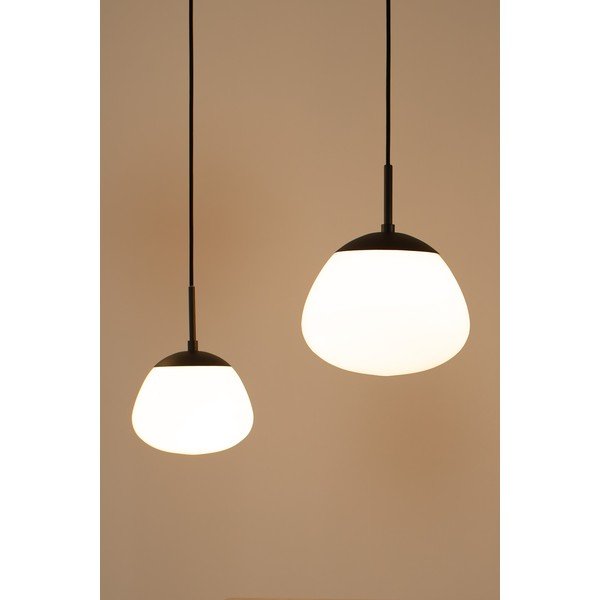 Melna/balta piekaramā lampa ar stikla abažūru ø 18 cm Rise – Markslöjd-image-2