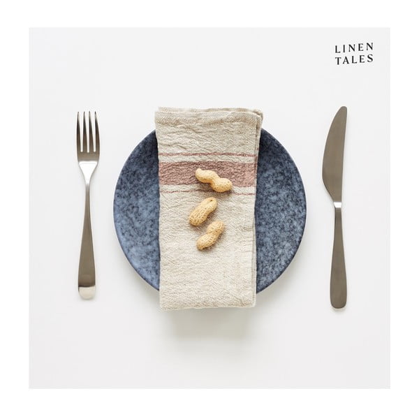 Lina salvetes (2 gab.) Beige Stripe Vintage – Linen Tales