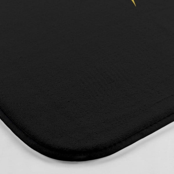 Melns/zelta krāsas vannas istabas paklājiņš 45x75 cm Orbella – douceur d'intérieur-image-2