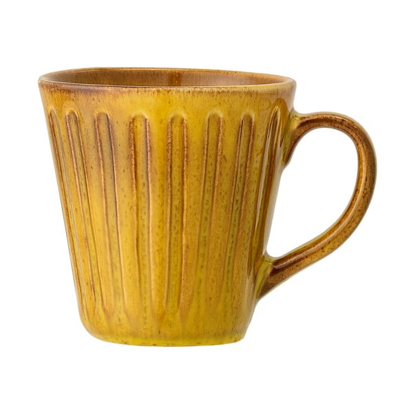 Dzeltena keramikas krūze Bloomingville Cala, 500 ml