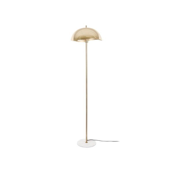 Zelta krāsas stāvlampa ar metāla abažūru (augstums 154 cm) Waved – Leitmotiv