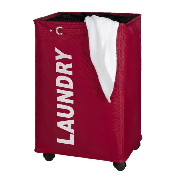 Sarkans veļas grozs Wenko Quadro, 79,2 l-image-1