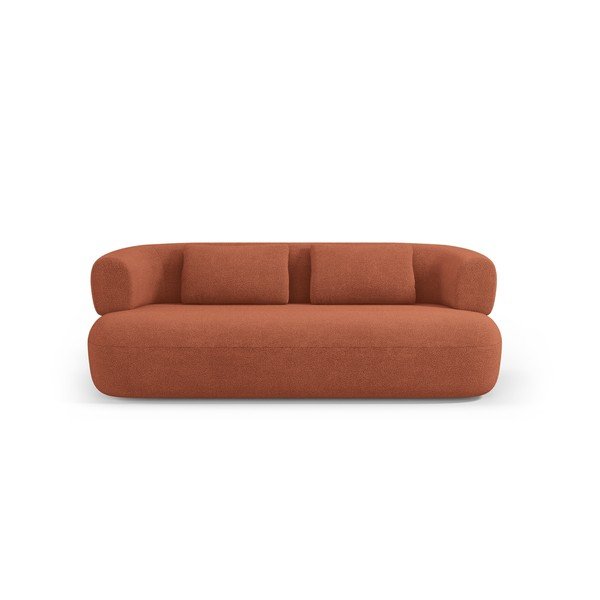 Terakotas oranžs dīvāns no buklē auduma 178 cm Jenny – Micadoni -image-2