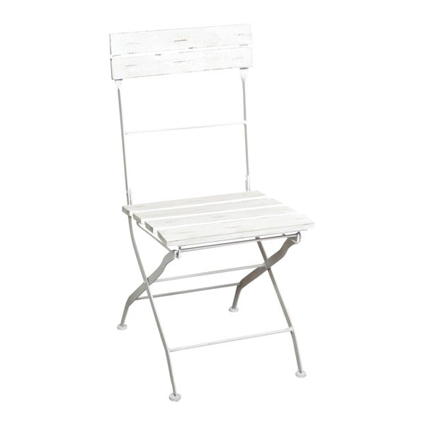 Balts saliekamais dārza krēsls Crido Consulting Alisia