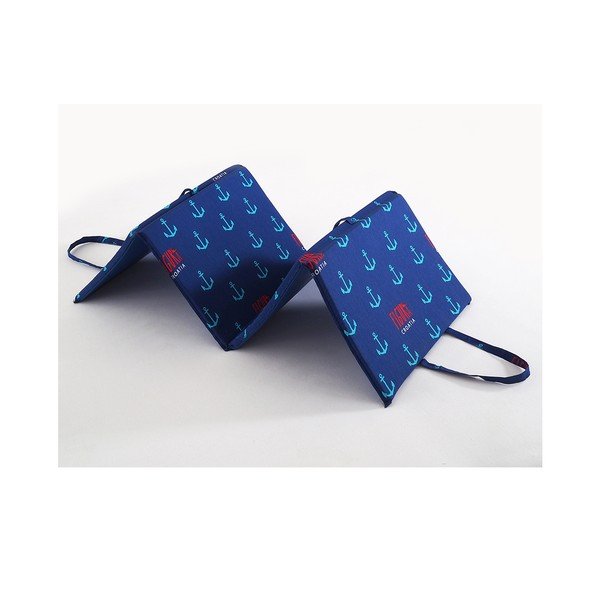 Zils dārza sēdekļa spilvens zviļņiem 49x137 cm   Anchors – B.E.S.-image-1