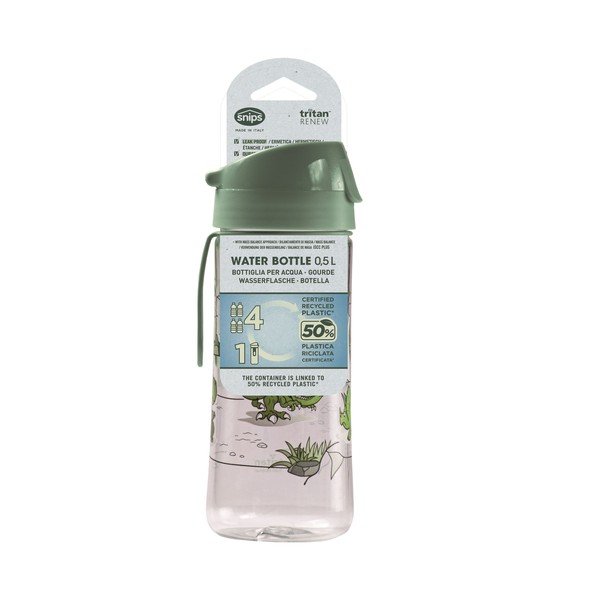 Zaļa tritāna bērnu pudele 500 ml Dinosaur – Snips-image-3