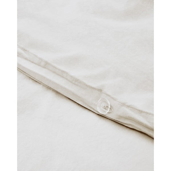 Krēmkrāsas divguļamā gultas veļa no kokvilnas perkala 240x220 cm Sifinia – Kave Home-image-3